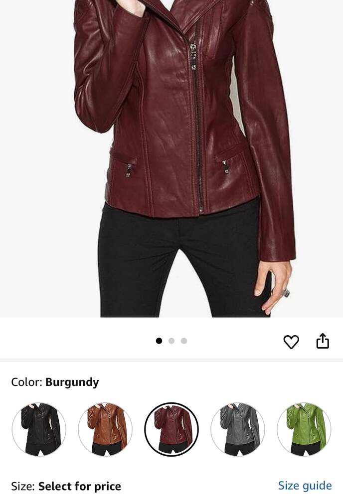 Luis leather jacket womens size S wine colored with tags